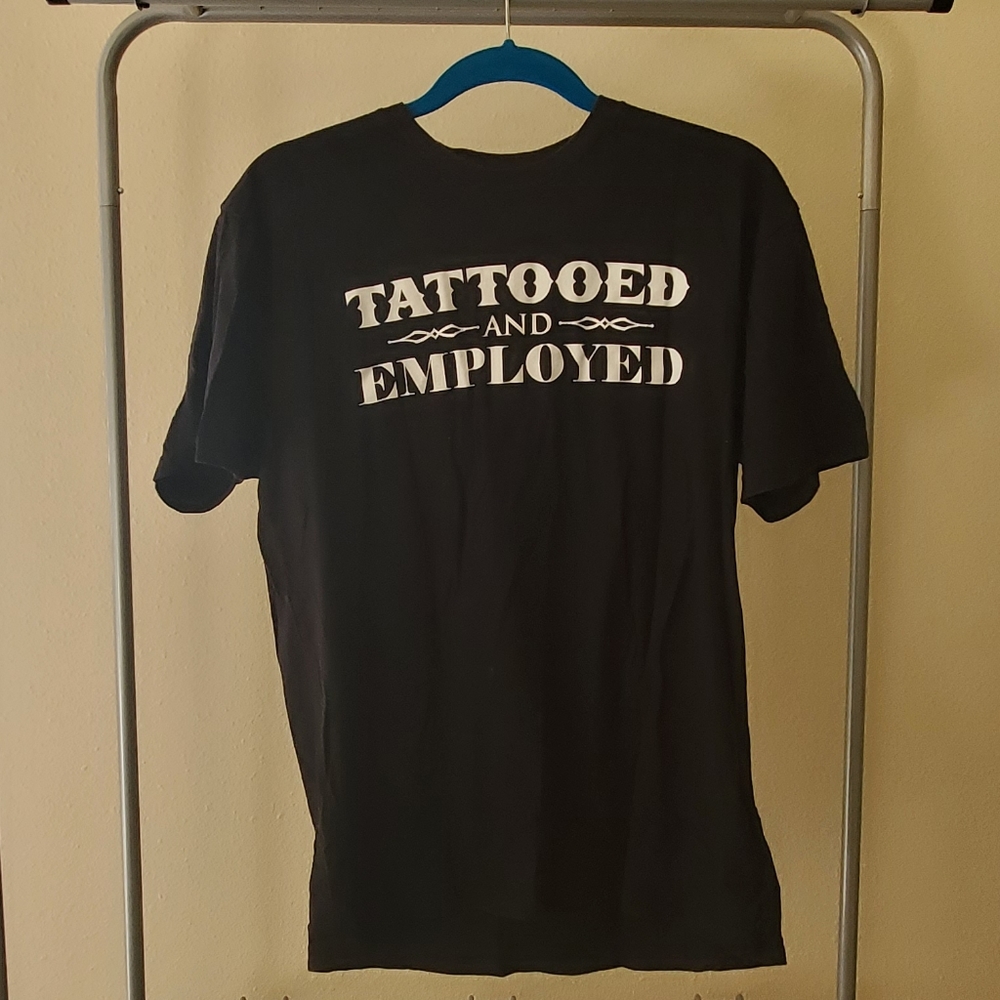 Tattooed and employed tee